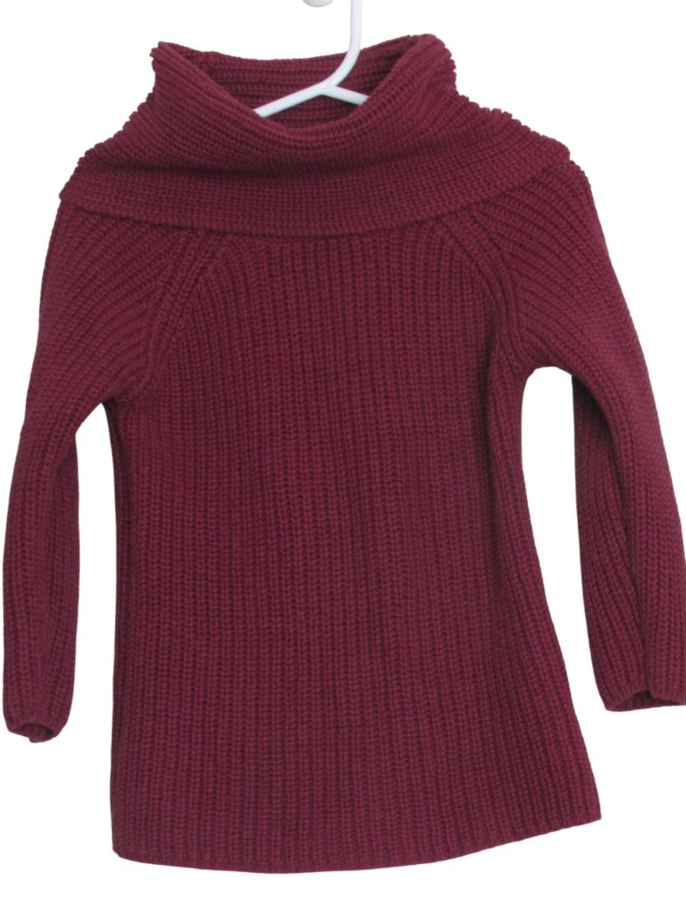 Old Navy Pullover Turtleneck Sweater Toddler Girls 2T Burgundy Red Long Sleeve